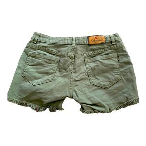 Kaka Premium  Green Denim Jeans Shorts Cut Off Size 28 Women’s.